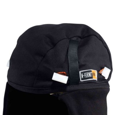 Image showing  Unisex 2-Layer FR Modacrylic/Cotton Winter Hard Hat Liner, Zip-Off Cap