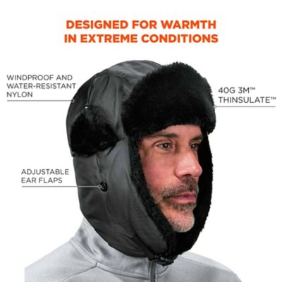 Image showing  Unisex Zippered Trapper Hat, Bump Cap Not Included