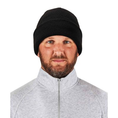 Image showing  Unisex Zippered Rib-Knit Beanie Hat, Bump Cap Not Included