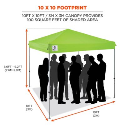 Image showing  10 ft. x 10 ft. 6010 Lightweight Pop-Up Tent