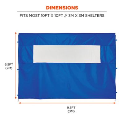 Image showing  6092 Heavy-Duty Pop-Up Tent Sidewall and Mesh Window