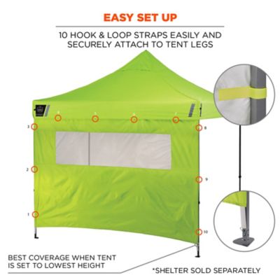Image showing  6092 Heavy-Duty Pop-Up Tent Sidewall and Mesh Window