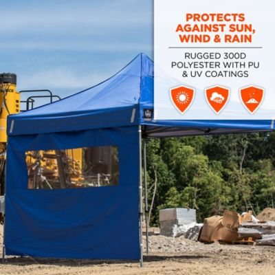 Image showing 5 th SHAX 6092 Heavy-Duty Pop-Up Tent Sidewall and Mesh Window