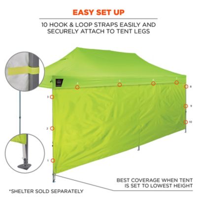 Image showing  6097 Pop-Up Tent Sidewall, 10 ft. x 20 ft.