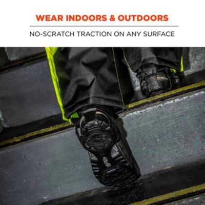 Image showing  Spikeless Ice Traction Devices for Shoes or Boots, Black, Medium