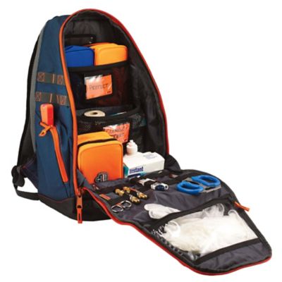 Image showing 5 th Arsenal 14.5 in. x 5 in. x 20 in. Blue/Orange Responder Backpack
