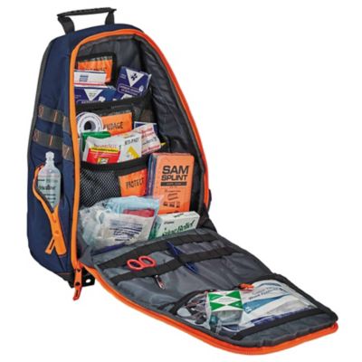 Image showing 7 th Arsenal 14.5 in. x 5 in. x 20 in. Blue/Orange Responder Backpack