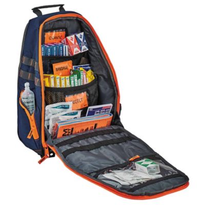 Image showing 8 th Arsenal 14.5 in. x 5 in. x 20 in. Blue/Orange Responder Backpack