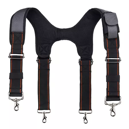 Arsenal 36 in - 48 in Heavy-duty tool belt suspenders with adjustable padded shoulder straps Tool Bags