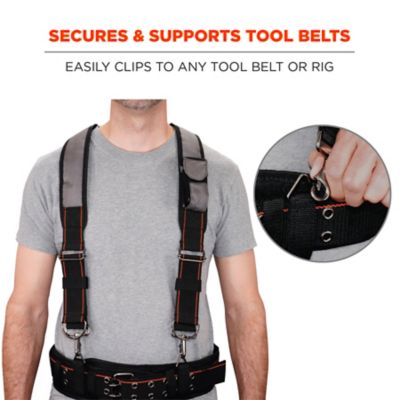 Image showing  36 in.-48 in. Heavy-Duty Tool Belt Suspenders with Adjustable Padded Shoulder Straps