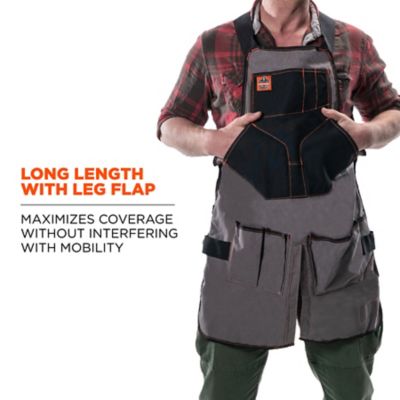 Image showing  13-Pocket Extended Length Canvas Tool Apron