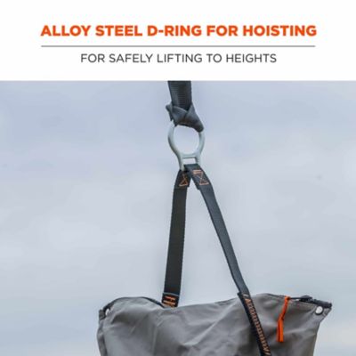 Image showing  12.5 in. x 17 in. Large Nylon Hoist Bucket Tool Bag with D-Rings and Zipper Top