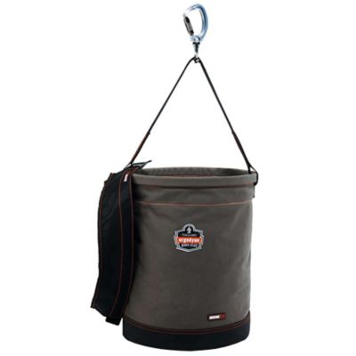 Image showing  16 in. x 20 in. XL Swiveling Carabiner Canvas Hoist Bucket with Top