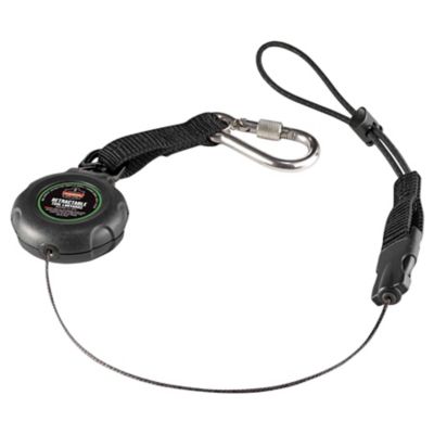 Image showing  Retractable Tool Lanyard with Stainless Steel Carabiner and Loop, 2 lb.