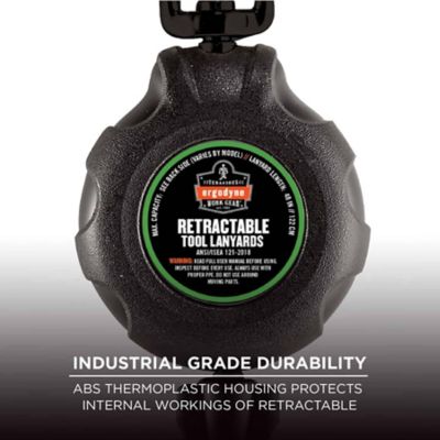 Image showing  Retractable Tool Lanyard with Stainless Steel Carabiner and Loop, 2 lb.