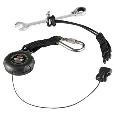 Image showing 7 th Squids Retractable Tool Lanyard with Stainless Steel Carabiner and Loop, 2 lb.