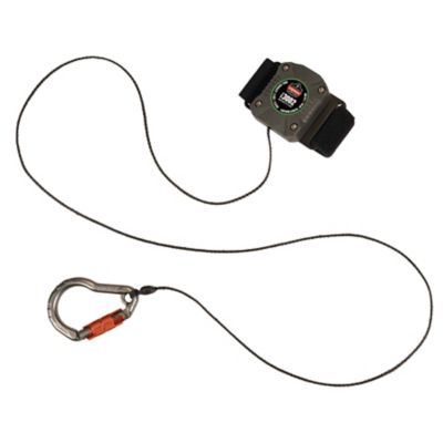 Image showing  Retractable Tool Lanyard with Belt Loop and Locking Carabiner, 2 lb.