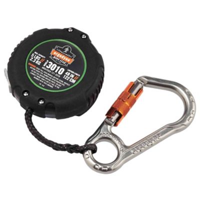 Squids Retractable Tool Lanyard with Locking Carabiner and Belt Clip, 5 lb.