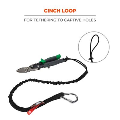 Image showing 6 th Squids Tool Lanyard with Carabiner and Cinch Loop, 10 lb.
