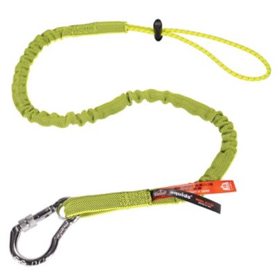 Ergodyne Squids 3100 Tool Lanyard with Carabiner and Cinch Loop, 10 lb., Standard, Lime