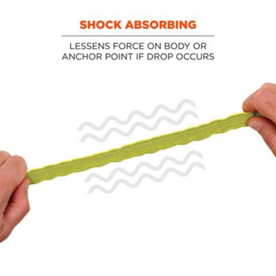 Image showing  Squids 3100 Tool Lanyard with Carabiner and Cinch Loop, 10 lb., Standard, Lime