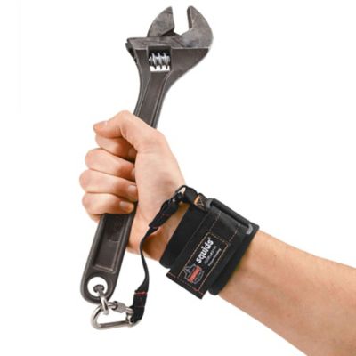 Image showing  Pull-On Wrist Tool Lanyard with Carabiner, 3 lb.