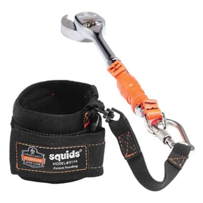 Image showing  Pull-On Wrist Tool Lanyard with Carabiner, 3 lb.