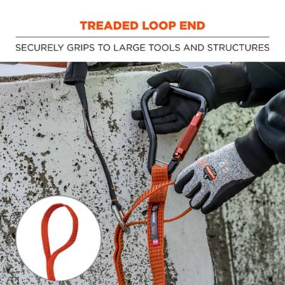 Image showing 5 th Squids Tool Lanyard with XL Locking Carabiner and Loop, 80 lb., 19148
