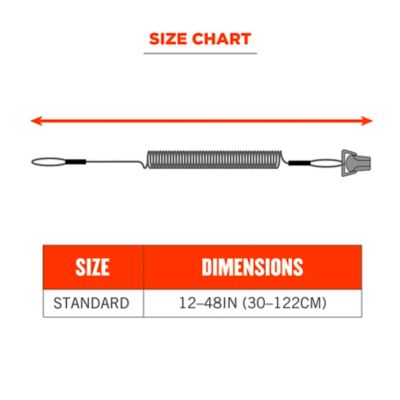Image showing 5 th Squids Coiled Hard Hat Lanyard with Clamp