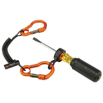 Image showing 5 th Squids 2 lb. 3166 Coil Tool Lanyard with Dual Carabiners