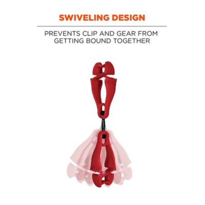 Image showing 3 th Squids 3420 Swiveling Glove Clip Holder with Dual Clips