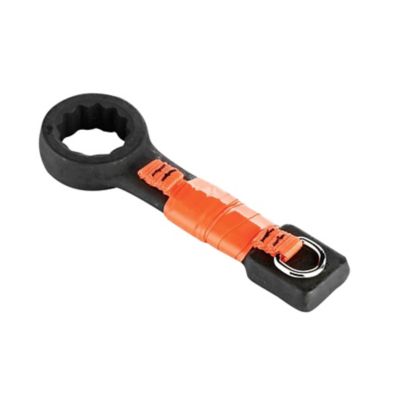 Image showing  2 lb. Web Tool Tether Attachments with D-Ring Tool Tails, Orange, Medium, 6 pc.