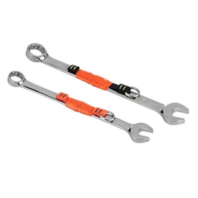 Image showing 5 th Squids 2 lb. Web Tool Tether Attachments with D-Ring Tool Tails, Orange, Medium, 6 pc.