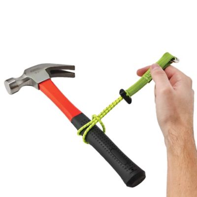 Image showing  15 lb. Elastic Tool Tether Attachments with Loop Tool Tails, Lime, Extended, 3 pc.