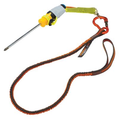 Image showing  10 lb. Elastic Swivel Tool Tether Attachments with Loop Tool Tails, 3 pc.