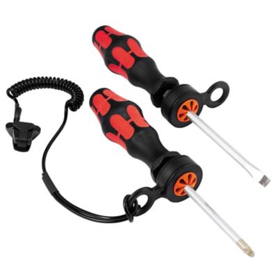 Image showing  Hand Tool Attachment Traps, Black/Orange, Large, 4 pc.