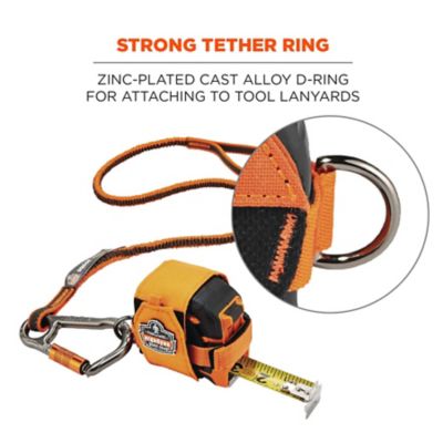 Image showing  Tape Measure Holder/Belt Clip, Orange, Large