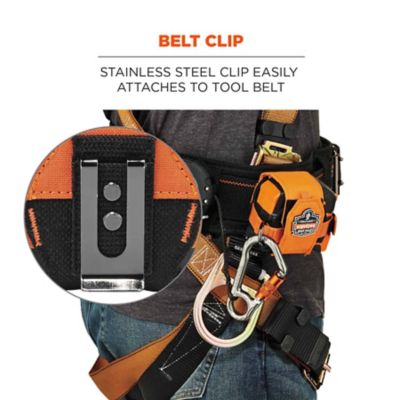 Image showing  Tape Measure Holder/Belt Clip, Orange, Large