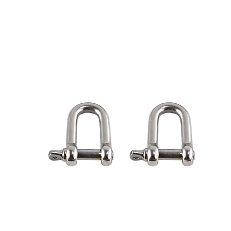Squids Tool Attachment Shackles, Stainless Steel, Medium, 2 pc.