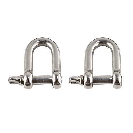 Squids Tool Attachment Shackles, Stainless Steel, Large, 2 pc.