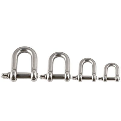 Squids Tool Attachment Shackles, Stainless, Extra Large, 2 pc.