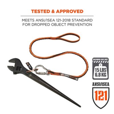 Image showing  Tool Lanyard with Stainless-Steel Carabiner and Loop, 15 lb.