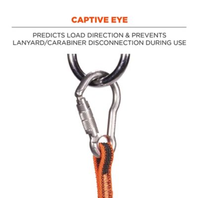 Image showing 6 th Squids Tool Lanyard with Stainless-Steel Carabiner and Loop, 15 lb.