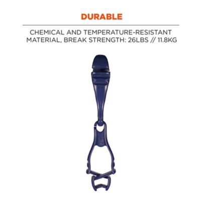 Image showing  3400 Metal Detectable Glove Clip Holder with Dual Clips