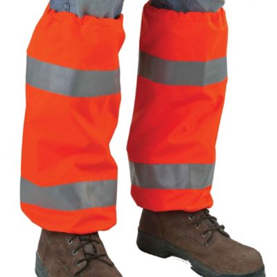 Image showing  Unisex Low-Rise Class E Hi-Vis Leg Gaiters, Orange