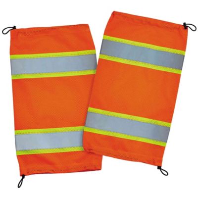 Image showing  Unisex Stretch Fit Low-Rise Class E 2-Tone Mesh Leg Gaiters, Orange