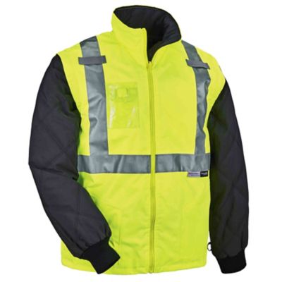 GloWear Unisex Type R Class 3 Thermal Hi-Vis 4-in-1 Bomber Jacket with  Quilted Sleeves at Tractor Supply Co.