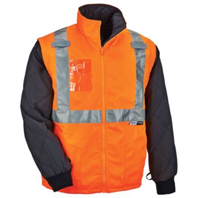 Image showing 0 th GloWear Unisex Type R Class 2 Thermal High-Vis Jacket with Removable Sleeves