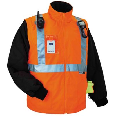 Image showing 2 th GloWear Unisex Type R Class 2 Thermal High-Vis Jacket with Removable Sleeves