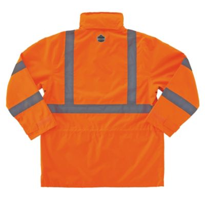 Image showing  Unisex Adult Type R Class 3 Hi-Vis Breathable Rain Jacket